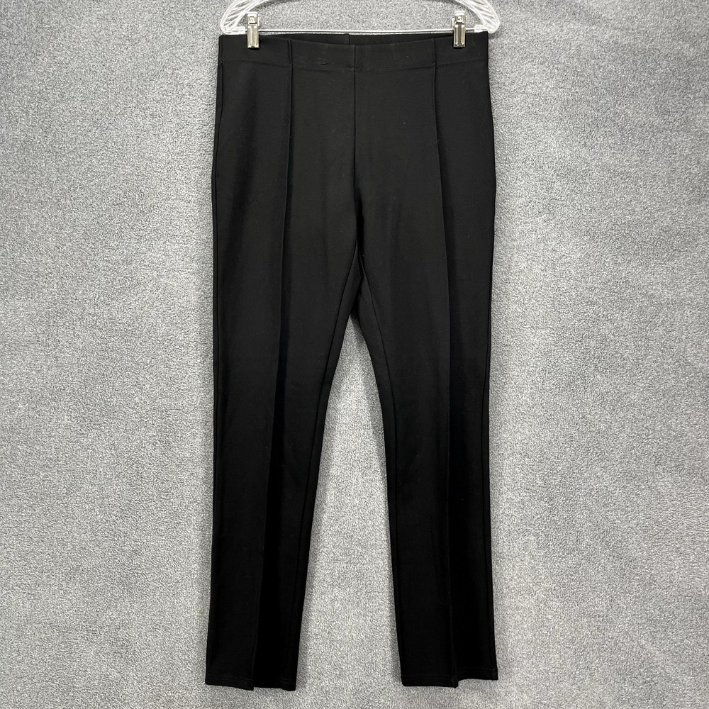 Loop Jeggings Pants womens size 8 Black Pleated Straight Leg‎ stretchy